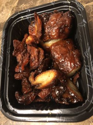 Roasted vegan pork  at Amitabha Vegan in Fresh Meadows