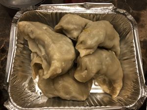 Vegan dumpling  at Amitabha Vegan in Fresh Meadows