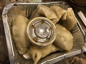 Vegan dumpling  at Amitabha Vegan in Fresh Meadows