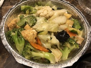V3 sauté mix vegetables  at Amitabha Vegan in Fresh Meadows