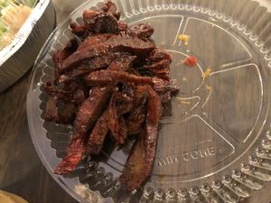 Roasted vegan pork  at Amitabha Vegan in Fresh Meadows