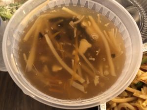 Sweet sour Soup at Amitabha Vegan in Fresh Meadows