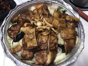 E4 crispy vegan duck  at Amitabha Vegan in Fresh Meadows