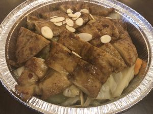 Crispy vegan duck  at Amitabha Vegan in Fresh Meadows