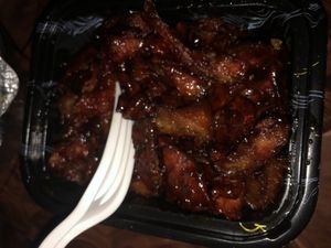 BBQ vegan pork   at Amitabha Vegan in Fresh Meadows