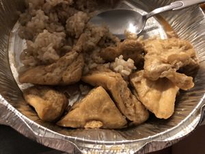 滷豆腐  at Amitabha Vegan in Fresh Meadows