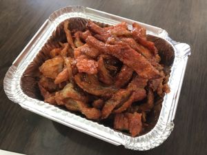 A3 barbecue veg. Roast pork (large)   at Amitabha Vegan in Fresh Meadows