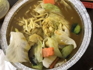 S8 mix vegetables curry noodle soup   at Amitabha Vegan in Fresh Meadows