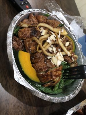 E4 crispy duck  (seitan)   at Amitabha Vegan in Fresh Meadows