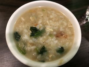 Mama’s love congee  at Amitabha Vegan in Fresh Meadows
