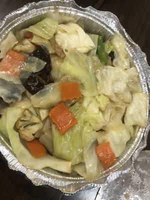 V3 sautéed mix vegetable   at Amitabha Vegan in Fresh Meadows