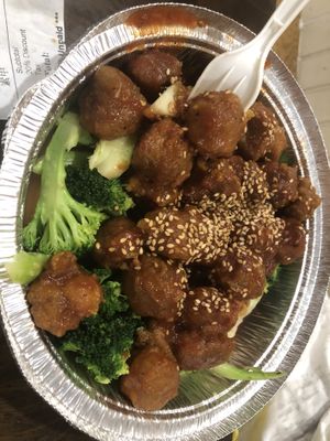 Sesame vegan chicken   at Amitabha Vegan in Fresh Meadows