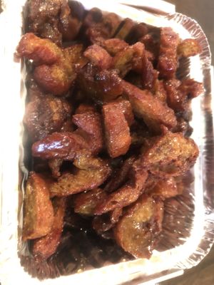 Small vegan boneless ribs no sauce   at Amitabha Vegan in Fresh Meadows