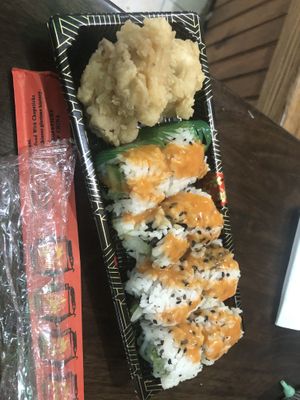 4 avocado roll  at Amitabha Vegan in Fresh Meadows