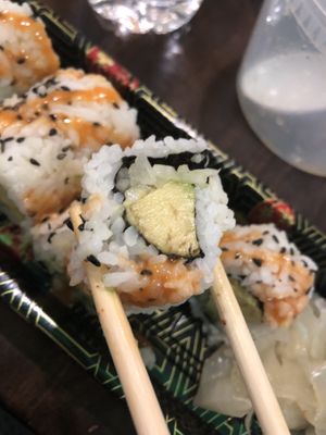 4 avocado roll  at Amitabha Vegan in Fresh Meadows