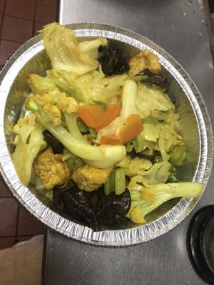 V3 sautéed mix vegetables   at Amitabha Vegan in Fresh Meadows