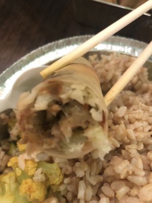 Spring roll  at Amitabha Vegan in Fresh Meadows