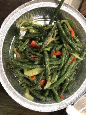 V2 sautéed string bean   at Amitabha Vegan in Fresh Meadows