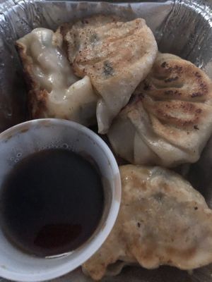 鍋貼 at Amitabha Vegan in Fresh Meadows