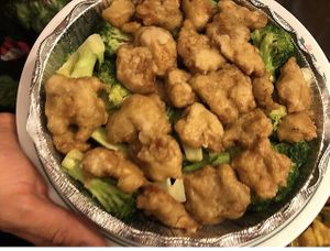 Sesame chicken  at Amitabha Vegan in Fresh Meadows