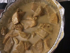 Curry tofu  at Amitabha Vegan in Fresh Meadows