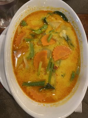 Red curry with veggies  at Sweet Chilli in Phuket