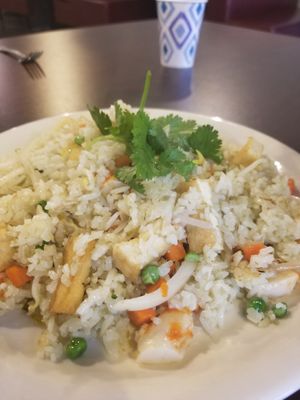 Lemongrass Tofu Rice at Vegan Sun in Provo