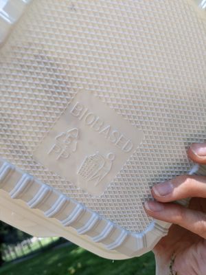 Biobased take out packaging at Vegan Sun in Provo