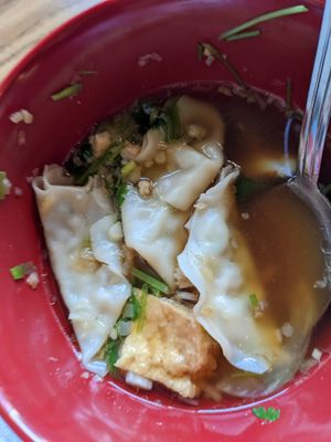 Dumpling soup at Vegan Sun in Provo