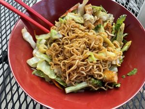 Stir fry stirred up  at Vegan Sun in Provo