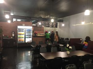 Inside the restaurant at Vegan Sun in Provo