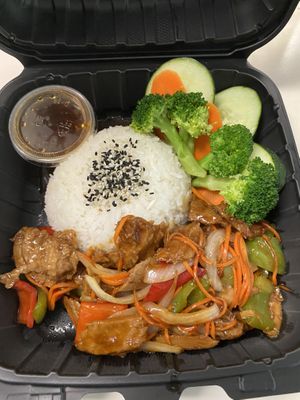 Teriyaki rice  at Vegan Sun in Provo