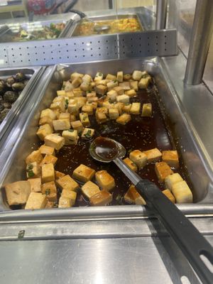 Teriyaki tofu  at Down to Earth in Kahului