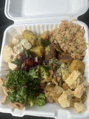 Hot food & salad bar ($14.99/lb)  at Down to Earth in Kahului