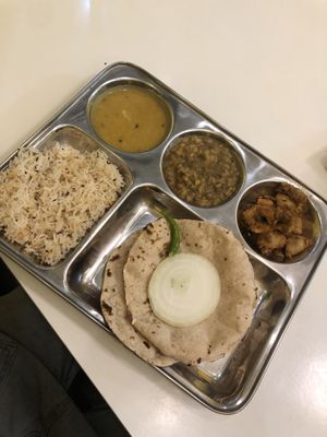 thali  at Sugam Vegetarian in Bangkok