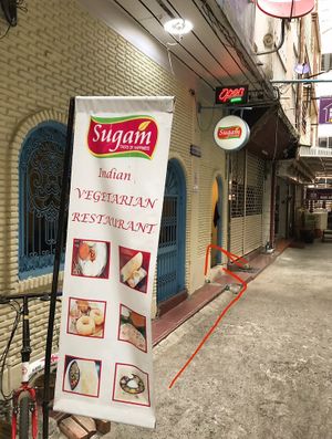 Here we go😄 at Sugam Vegetarian in Bangkok