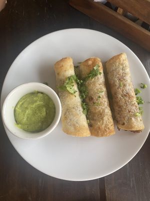 Taquitos   at Gratitude in Anjuna