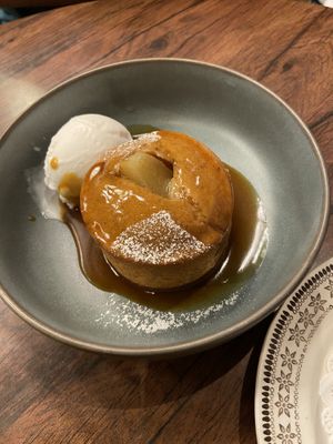 Ginger and pear cake  at Eggless Dessert Cafe in Goodwood