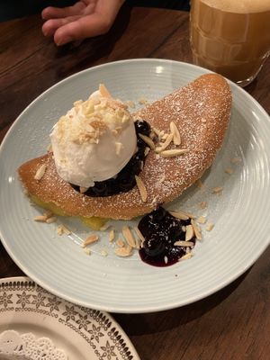 Lemon curd pancake  at Eggless Dessert Cafe in Goodwood