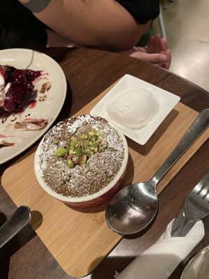 Pistachio molten lava cake   at Eggless Dessert Cafe in Goodwood