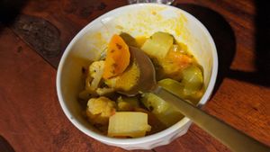 Moqueca de legumes at Pousada Casinha Amarela in Cairu