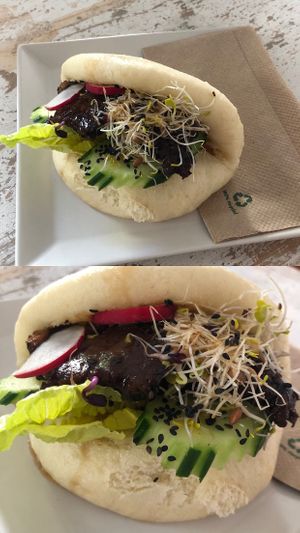 seitan bun  at Cafe Vux in Berlin