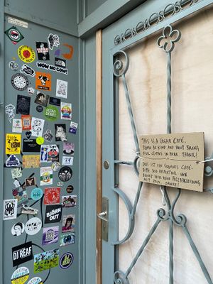 Entrance at Cafe Vux in Berlin