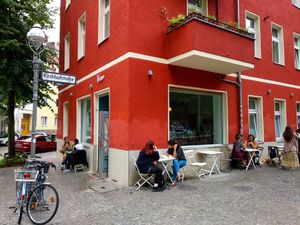 Outside of Vux at Cafe Vux in Berlin