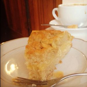 bee sting + cappuccino  at Cafe Vux in Berlin