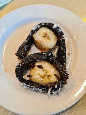Desert pisang coklat jelly (all u can eat) at Vegetus Vegetarian - Serpong in Tangerang