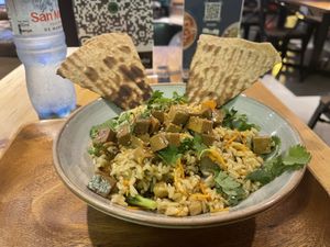 Curry bamboo bowl   at freshii in Lima