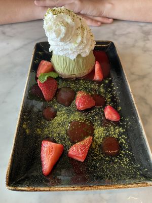 The raw matcha cheesecake is to die for at Hungry Angelina in Long Beach