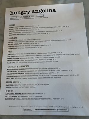 Food at Hungry Angelina in Long Beach