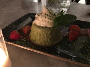 Matcha Cheesecake at Hungry Angelina in Long Beach